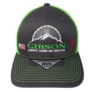 Gibson Concrete And Demolition Snapback Trucker Hat Multi One Size